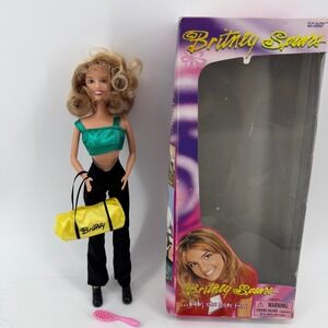 Britney Spears Baby One More Time Doll Play Along 1999 Green Crop Top with Box